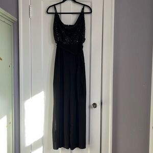 Black Sequin BCBG Jumpsuit